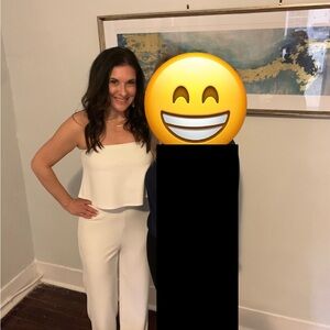 Lulu's Elegant Cream Wide Leg Jumpsuit